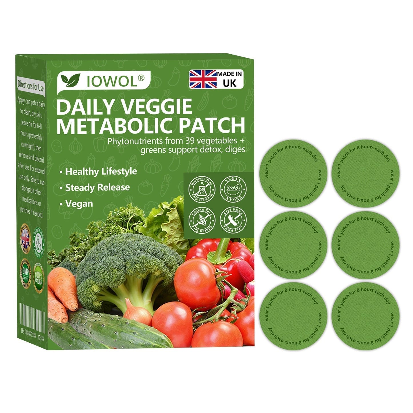 50%🥦𝐎𝐟𝐟𝐢𝐜𝐢𝐚𝐥 𝐒𝐭𝐨𝐫𝐞 | 𝐈𝐎𝐖𝐎𝐋® 𝐃𝐚𝐢𝐥𝐲 𝐕𝐞𝐠𝐞𝐭𝐚𝐛𝐥𝐞 𝐌𝐞𝐭𝐚𝐛𝐨𝐥𝐢𝐜 𝐏𝐚𝐭𝐜𝐡 𝐮𝐬𝐞𝐬 𝐨𝐫𝐠𝐚𝐧𝐢𝐜 𝐯𝐞𝐠𝐞𝐭𝐚𝐛𝐥𝐞 𝐞𝐱𝐭𝐫𝐚𝐜𝐭𝐬 𝐚𝐧𝐝 𝐩𝐡𝐲𝐭𝐨𝐧𝐮𝐭𝐫𝐢𝐞𝐧𝐭𝐬 𝐟𝐫𝐨𝐦 𝟑𝟗 𝐯𝐞𝐠𝐞𝐭𝐚𝐛𝐥𝐞𝐬 + 𝐠𝐫𝐞𝐞𝐧𝐬 𝐭𝐨 𝐬𝐮𝐩𝐩𝐨𝐫𝐭 𝐝𝐞𝐭𝐨𝐱, 𝐝𝐢𝐠𝐞𝐬𝐭𝐢𝐨𝐧 & 𝐦𝐞𝐭𝐚𝐛𝐨𝐥𝐢𝐜 𝐫𝐞𝐬𝐞𝐭, 𝐚𝐧𝐝 𝐛𝐨𝐨𝐬𝐭 𝐞𝐧𝐞𝐫𝐠𝐲 𝐟𝐨𝐫 𝐚𝐥𝐥-𝐝𝐚𝐲 𝐰𝐞𝐥𝐥𝐧𝐞𝐬𝐬.