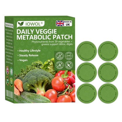 50%🥦𝐎𝐟𝐟𝐢𝐜𝐢𝐚𝐥 𝐒𝐭𝐨𝐫𝐞 | 𝐈𝐎𝐖𝐎𝐋® 𝐃𝐚𝐢𝐥𝐲 𝐕𝐞𝐠𝐞𝐭𝐚𝐛𝐥𝐞 𝐌𝐞𝐭𝐚𝐛𝐨𝐥𝐢𝐜 𝐏𝐚𝐭𝐜𝐡 𝐮𝐬𝐞𝐬 𝐨𝐫𝐠𝐚𝐧𝐢𝐜 𝐯𝐞𝐠𝐞𝐭𝐚𝐛𝐥𝐞 𝐞𝐱𝐭𝐫𝐚𝐜𝐭𝐬 𝐚𝐧𝐝 𝐩𝐡𝐲𝐭𝐨𝐧𝐮𝐭𝐫𝐢𝐞𝐧𝐭𝐬 𝐟𝐫𝐨𝐦 𝟑𝟗 𝐯𝐞𝐠𝐞𝐭𝐚𝐛𝐥𝐞𝐬 + 𝐠𝐫𝐞𝐞𝐧𝐬 𝐭𝐨 𝐬𝐮𝐩𝐩𝐨𝐫𝐭 𝐝𝐞𝐭𝐨𝐱, 𝐝𝐢𝐠𝐞𝐬𝐭𝐢𝐨𝐧 & 𝐦𝐞𝐭𝐚𝐛𝐨𝐥𝐢𝐜 𝐫𝐞𝐬𝐞𝐭, 𝐚𝐧𝐝 𝐛𝐨𝐨𝐬𝐭 𝐞𝐧𝐞𝐫𝐠𝐲 𝐟𝐨𝐫 𝐚𝐥𝐥-𝐝𝐚𝐲 𝐰𝐞𝐥𝐥𝐧𝐞𝐬𝐬.