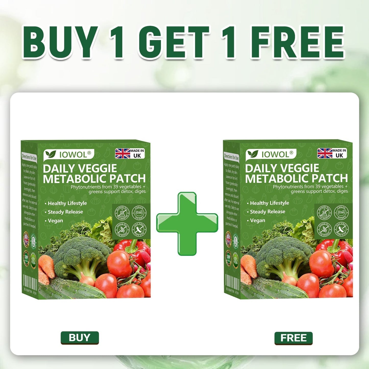 50%🥦𝐎𝐟𝐟𝐢𝐜𝐢𝐚𝐥 𝐒𝐭𝐨𝐫𝐞 | 𝐈𝐎𝐖𝐎𝐋® 𝐃𝐚𝐢𝐥𝐲 𝐕𝐞𝐠𝐞𝐭𝐚𝐛𝐥𝐞 𝐌𝐞𝐭𝐚𝐛𝐨𝐥𝐢𝐜 𝐏𝐚𝐭𝐜𝐡 𝐮𝐬𝐞𝐬 𝐨𝐫𝐠𝐚𝐧𝐢𝐜 𝐯𝐞𝐠𝐞𝐭𝐚𝐛𝐥𝐞 𝐞𝐱𝐭𝐫𝐚𝐜𝐭𝐬 𝐚𝐧𝐝 𝐩𝐡𝐲𝐭𝐨𝐧𝐮𝐭𝐫𝐢𝐞𝐧𝐭𝐬 𝐟𝐫𝐨𝐦 𝟑𝟗 𝐯𝐞𝐠𝐞𝐭𝐚𝐛𝐥𝐞𝐬 + 𝐠𝐫𝐞𝐞𝐧𝐬 𝐭𝐨 𝐬𝐮𝐩𝐩𝐨𝐫𝐭 𝐝𝐞𝐭𝐨𝐱, 𝐝𝐢𝐠𝐞𝐬𝐭𝐢𝐨𝐧 & 𝐦𝐞𝐭𝐚𝐛𝐨𝐥𝐢𝐜 𝐫𝐞𝐬𝐞𝐭, 𝐚𝐧𝐝 𝐛𝐨𝐨𝐬𝐭 𝐞𝐧𝐞𝐫𝐠𝐲 𝐟𝐨𝐫 𝐚𝐥𝐥-𝐝𝐚𝐲 𝐰𝐞𝐥𝐥𝐧𝐞𝐬𝐬.