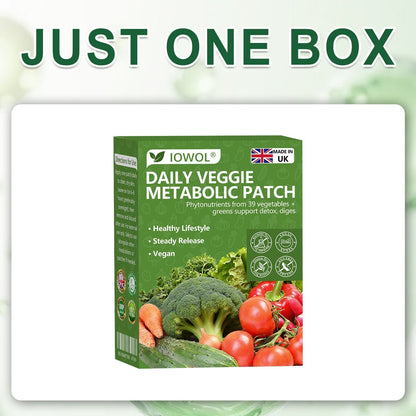50%🥦𝐎𝐟𝐟𝐢𝐜𝐢𝐚𝐥 𝐒𝐭𝐨𝐫𝐞 | 𝐈𝐎𝐖𝐎𝐋® 𝐃𝐚𝐢𝐥𝐲 𝐕𝐞𝐠𝐞𝐭𝐚𝐛𝐥𝐞 𝐌𝐞𝐭𝐚𝐛𝐨𝐥𝐢𝐜 𝐏𝐚𝐭𝐜𝐡 𝐮𝐬𝐞𝐬 𝐨𝐫𝐠𝐚𝐧𝐢𝐜 𝐯𝐞𝐠𝐞𝐭𝐚𝐛𝐥𝐞 𝐞𝐱𝐭𝐫𝐚𝐜𝐭𝐬 𝐚𝐧𝐝 𝐩𝐡𝐲𝐭𝐨𝐧𝐮𝐭𝐫𝐢𝐞𝐧𝐭𝐬 𝐟𝐫𝐨𝐦 𝟑𝟗 𝐯𝐞𝐠𝐞𝐭𝐚𝐛𝐥𝐞𝐬 + 𝐠𝐫𝐞𝐞𝐧𝐬 𝐭𝐨 𝐬𝐮𝐩𝐩𝐨𝐫𝐭 𝐝𝐞𝐭𝐨𝐱, 𝐝𝐢𝐠𝐞𝐬𝐭𝐢𝐨𝐧 & 𝐦𝐞𝐭𝐚𝐛𝐨𝐥𝐢𝐜 𝐫𝐞𝐬𝐞𝐭, 𝐚𝐧𝐝 𝐛𝐨𝐨𝐬𝐭 𝐞𝐧𝐞𝐫𝐠𝐲 𝐟𝐨𝐫 𝐚𝐥𝐥-𝐝𝐚𝐲 𝐰𝐞𝐥𝐥𝐧𝐞𝐬𝐬.