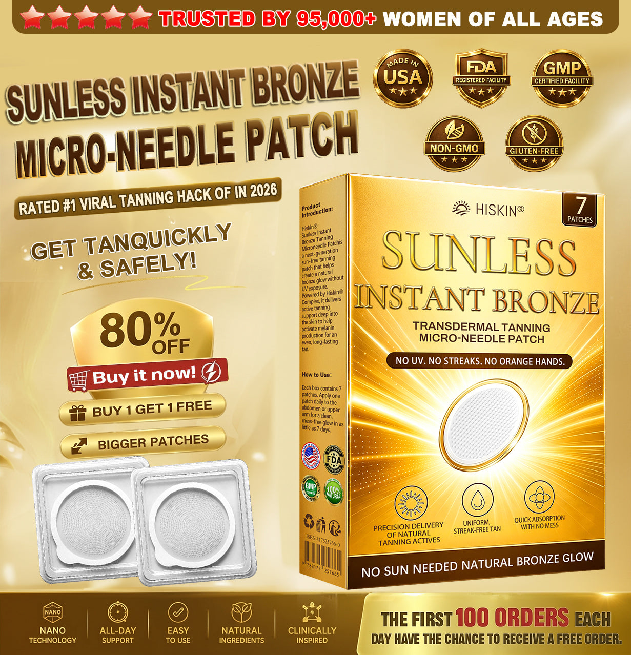 🎁30off% 𝐎𝐟𝐟𝐢𝐜𝐢𝐚𝐥𝐞𝐫 𝐃𝐞𝐮𝐭𝐬𝐜𝐡𝐥𝐚𝐧𝐝-𝐒𝐡𝐨𝐩 | ☀️☀️ 𝐇𝐢𝐬𝐤𝐢𝐧® 𝐒𝐮𝐧𝐥𝐞𝐬𝐬 𝐈𝐧𝐬𝐭𝐚𝐧𝐭 𝐁𝐫𝐨𝐧𝐳𝐞 𝐓𝐚𝐧𝐧𝐢𝐧𝐠 𝐌𝐢𝐜𝐫𝐨𝐧𝐞𝐞𝐝𝐥𝐞 𝐏𝐚𝐭𝐜𝐡 🇺🇸 (𝐉𝐮𝐬𝐭 𝐨𝐧𝐜𝐞 𝐚 𝐝𝐚𝐲) 𝐕𝐢𝐬𝐢𝐛𝐥𝐞 𝐁𝐫𝐨𝐧𝐳𝐞 𝐆𝐥𝐨𝐰 𝐢𝐧 𝟕 𝐃𝐚𝐲𝐬 ✅ 𝐍𝐨 𝐔𝐕, 𝐍𝐨 𝐎𝐫𝐚𝐧𝐠𝐞, 𝐍𝐨 𝐒𝐭𝐫𝐞𝐚𝐤𝐬, 𝐍𝐨 𝐃𝐇𝐀, 𝐍𝐨 𝐌𝐞𝐬𝐬.