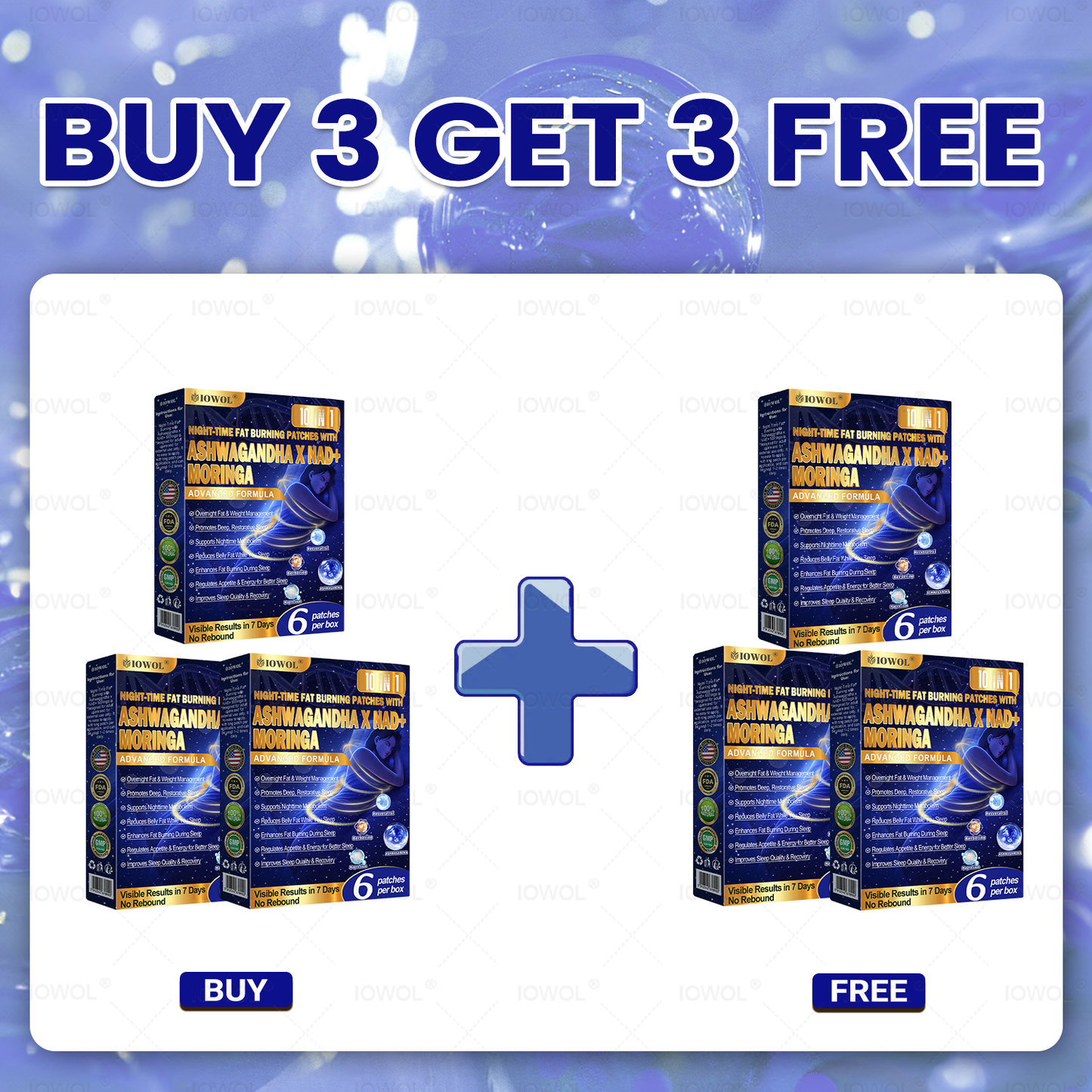 50off% IOWOL ® NIGHT-TIME FAT BURNING PATCHES! ZERO PILLS & ZERO WASTE & ZERO STRUGGLE & 100% RESULTS.